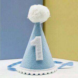Blue First Birthday Party Hat for Kids